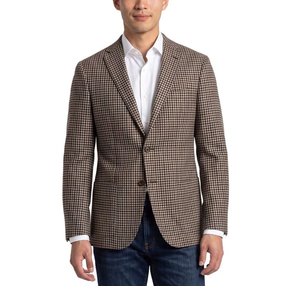 Corneliani Mens  Cc Collection Virgin Wool Blazer, Green